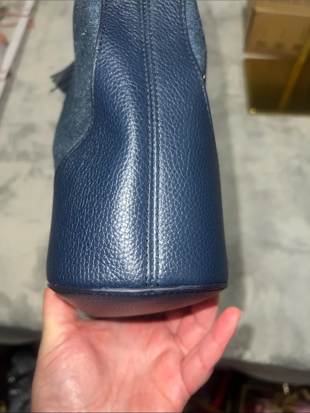 Talbots Denim Hobo Bucket Bag.